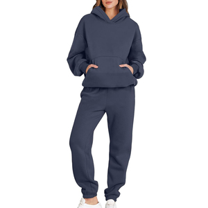 Chándal Deportivo para Mujer, Corte Regular, Talla Grande, Bordado, 100% Algodón, Estilo Urbano, Personalizable, Venta al Por Mayor - Product Image 1