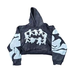 Sudadera con Capucha Personalizada para Hombre, Estilo Urbano, Invierno, Impresión Digital, Lavada, Gruesa, Ajuste Regular - Product Image 6