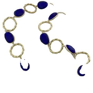 Collier élégant en fil torsadé et pierres précieuses plaqué or Collier en fil de perles et de laiton Bijoux Cadeaux Collier pour femmes - Product Image 4