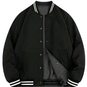 แจ็คเก็ตเบสบอลผู้ชายโลโก้สั่งทำ / แจ็คเก็ตเลตเตอร์แมนแฟชั่นลำลองคุณภาพสูงสำหรับฤดูหนาวและฤดูใบไม้ร่วง 2025 ระบายอากาศได้ดี - Product Image 1