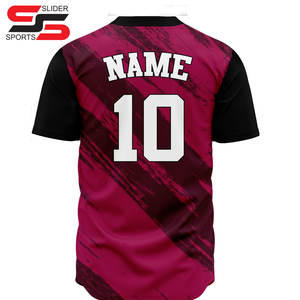 Maillot de baseball respirant à manches courtes et col en V de haute qualité - Product Image 6