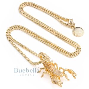 Bọ Cạp Vua Vàng Ice Hip Hop Hoàng Gia Năng Lượng Mặt Dây Chuyền Vòng Cổ Khốc Liệt Tôn Giáo Phong Cách Cho Nam Giới Cưới Moissanite Mặt Dây Chuyền quyến rũ - Product Image 3