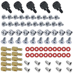 Kit de vis pour ordinateur 85 pièces M3 M3.5, vis et entretoises nickelées pour boîtier de PC de bureau, carte mère, disque dur, ventilateur - Product Image 1