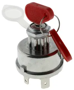 Ignition Switch 4 Positions With 2 Red Key and Transparent Protection Cover