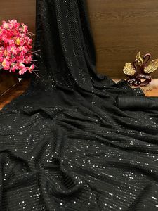 Georgette sequenza ricamo lavoro indiano Party Wear <span class=keywords><strong>Saree</strong></span> blusa pezzo a basso prezzo a buon mercato abbigliamento da sposa per le donne all'ingrosso
