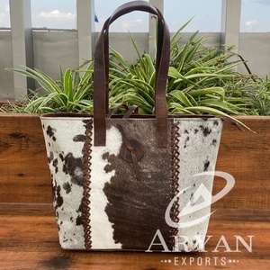 Bolso de mano de piel de vaca de alta calidad para mujer, bolso elegante con pelo en piel oculta, gran oferta, bolsos de diseñador para mujer, multiusos - Product Image 1