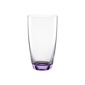 Juego de 6 Vasos BOHEMIA CRISTAL 'Viva Colori' para Bebidas Largas, Cristalería Elegante - Product Image 2