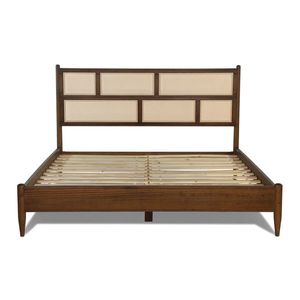 Marco de cama de madera maciza minimalista-Artesanía Indonesia - Product Image 4