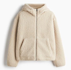 Sudadera con Capucha Personalizada con Logotipo del Fabricante, Sudadera de Spandex/Poliéster, Gruesa de 410 g/m², Estilo Teddy Sherpa, con Cierre de Cremallera 14, para Hombre - Product Image 4