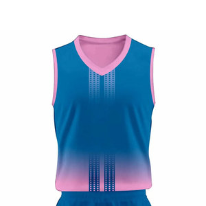 Maillot de basket respirant en maille sans manches pour les entraînements et les matchs, imprimé par transfert thermique, unisexe, 100% polyester - Product Image 4
