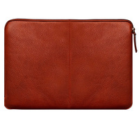 Funda Protectora para Laptop de Cuero Genuino Resistente al Agua y a los Golpes, de 11-15 Pulgadas, Personalizable OEM, Unisex