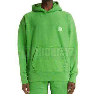 Best Selling Custom <b>Men</b> Pullover Hoodies Streetwear <b>Hoodie</b> and Sweatshirt Oversized Neon <b>Green</b> Color Simple <b>Men</b> Pullover Hoodies - Product Image 4