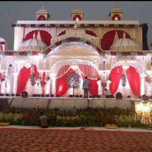 Décoration de Mandap de mariage/décoration de Mandap de mariage en Fiber/décoration de Mandap de mariage en Fiber d'or - Product Image 1