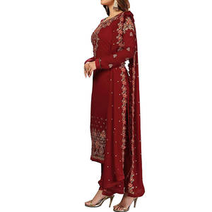 2025 Latest Design High Fashion Best Quality Solid Color Party Wears Dress / <b>Hot</b> Sale Customized Party Dress - Product Image 3