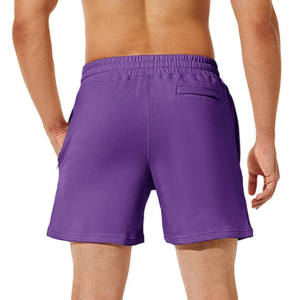 Shorts de course 100% coton pour hommes Streetwear Style Hip Hop Basketball Sweat Summer Athletic Solid Pattern - Product Image 3