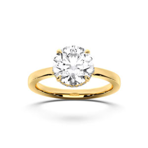 3.15กะรัต E-F/VVS-VS (Centre 3.00CT) Moissanite รอบตัดเพชรแหวนหมั้นทำใน10K,14K,18K ทอง - Product Image 6