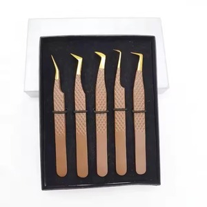 Juego de pinzas para pestañas de todos los grados más vendidos, pinzas profesionales para extensión de pestañas para un agarre perfecto, las pestañas nunca se deslizan - Product Image 1