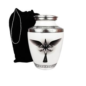 Classic Blue Fire Urn Premium Grade Cremation Urns Standard Quality <b>Funeral</b> <b>Supplies</b> Ideal <b>Funeral</b> <b>Supplies</b> - Product Image 3