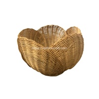 Ensemble écologique panier de rangement festonné en osier panier à linge en rotin Vietnam meilleur prix