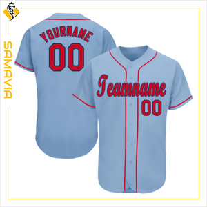 Vêtements de baseball en polyester pour adultes grandes tailles, Samavia propose des maillots de baseball personnalisés par sublimation avec noms et numéros d'équipe. - Product Image 1