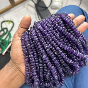 ลูกปัดหินฟักทองอเมทิสต์สำหรับทำเครื่องประดับ - Product Image 1