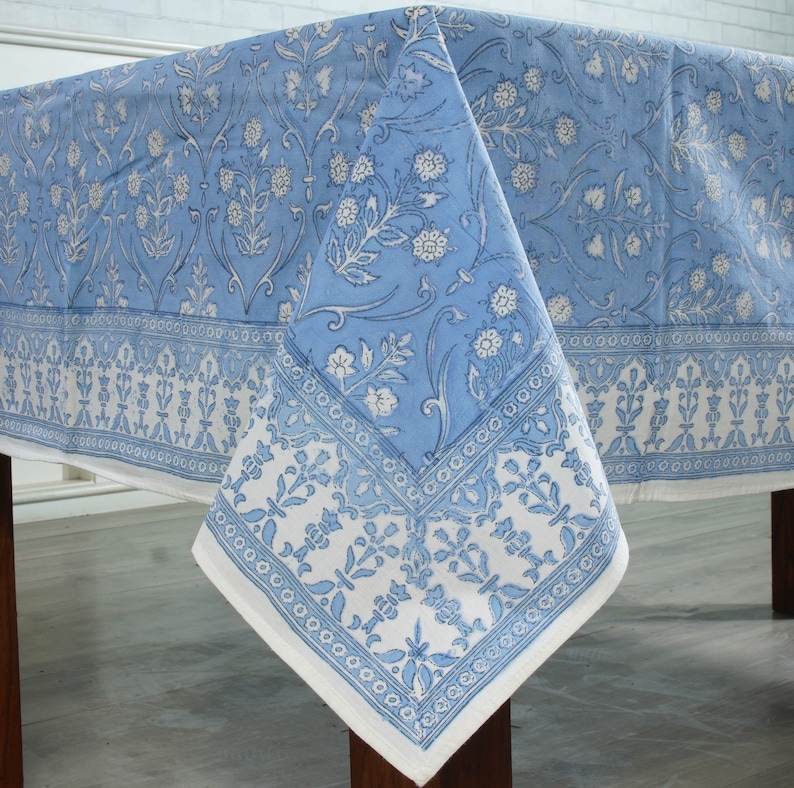 Cornflower Blue And White