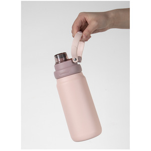 silverjet Stainless Steel Thermos 550ml 700ml Double Wall Vacuum <b>Flask</b> With Handle For Camping Outdoor Use - Product Image 5