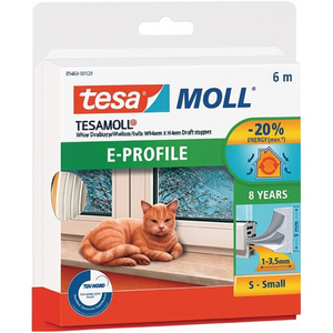 TESAMOLL 5463 ลูกกลิ้งประตู/หน้าต่างสีขาว กว้าง 9 มม. x สูง 4 มม. x ยาว 6 ม. ตัวกันลมเข้า ผลิตภัณฑ์ TESA - Product Image 3