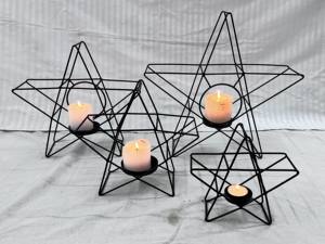 Tree & Star Shape <b>Lanterns</b> Home Decor <b>Black</b> Powder Coated Metal <b>Lantern</b> for Home Decor Christmas <b>Lanterns</b>. - Product Image 2