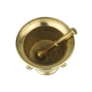 Mortero y Maja de cobre y latón Precio barato Juego de mortero y Maja más vendidos para moler para triturar frutas secas Herramientas de cocina para triturar - Product Image 2