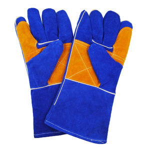 Guantes de Cuero para Soldadura y Barbacoa Resistentes al Calor y al Fuego, Precio de Fábrica 2025 - Product Image 1