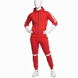 Conjunto Deportivo de Invierno para Hombre, 100% Algodón, Secado Rápido, Logotipo Personalizado Bordado, OEM, Entrenamiento Atlético - Product Image 1