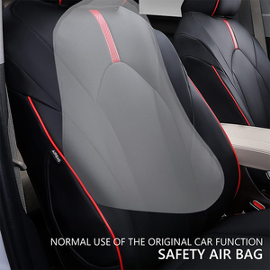De alta calidad de cuero conjunto completo de cubiertas de asiento de coche para 2020-2022 <span class=keywords><strong>Toyota</strong></span> Highlander impermeable vehículo funda de cojín - Product Image 4