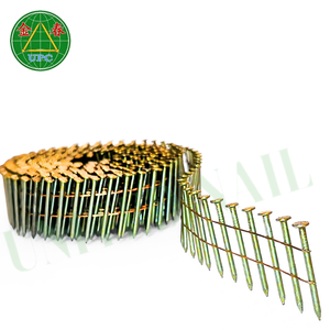 Clavos de bobina de acero galvanizado ODM OEM de 15 grados estilo de cabeza redonda de vástago liso para techos, fabricación de palés superventas de Vietnam - Product Image 1