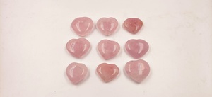 Best Quality <b>Rose</b> <b>Quartz</b> Gemstone 1 Inch Small <b>Heart</b> Natural Healing Reiki Stone Polished Puffy <b>Heart</b> Decorative Feng Shui Stone - Product Image 4