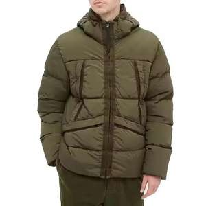 Chaqueta de Plumón para Hombre, Diseño Nuevo, Elegante, Personalizada, Color Personalizado, Transpirable, de Secado Rápido, para Invierno, Manga Larga, Cierre de Cremallera - Product Image 1