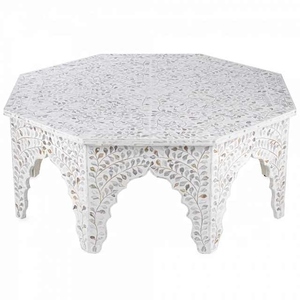 Table basse en nacre de style antique moderne Meubles décoratifs faits à la main pour les projets d'intérieur de maisons et villas de luxe - Product Image 5