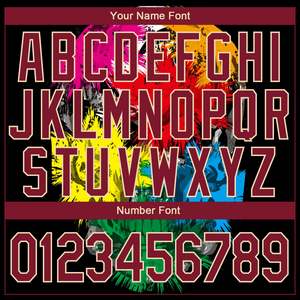 Veste Varsity Sport pour hommes de qualité supérieure personnalisée noir cramoisi ville crème crâne mode 3D Bomber Full-Snap Varsity Letterman veste - Product Image 5