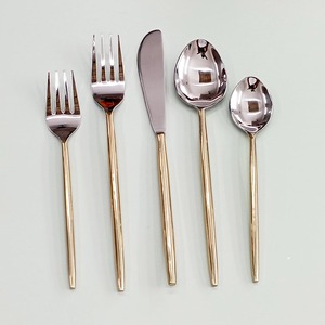 Foreign Design Long Stick Handle With Silver Polished New Designer Hammered <b>Cutlery</b> Set Personalized Logo <b>Cutlery</b> Set - Product Image 5
