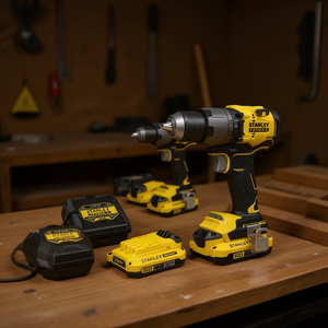 Para Taladro Atornillador Inalámbrico Stanley 18V V20 con 2 Baterías, Cargador y Estuche de Transporte - Product Image 3