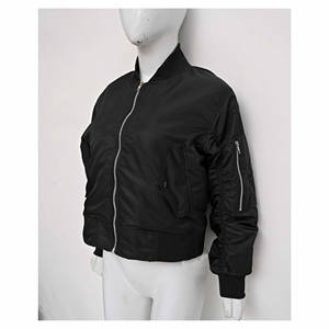 Ropa de abrigo de Invierno para mujer, chaqueta Bomber de alta calidad para mujer, venta al por mayor, chaqueta Bomber lisa de moda personalizada para mujer, chaqueta Bomber de alta calidad - Product Image 3