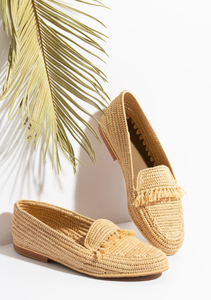 รองเท้าโลฟเฟอร์ Raffia จากโมร็อกโกธรรมชาติที่กำหนดเอง - Product Image 3