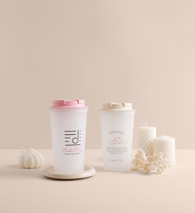 [Fabriqué en Corée] Gobelet en plastique PP réutilisable, confortable et durable avec couvercle 16oz 450ml par OHBOTTLE - Product Image 2