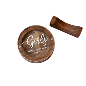 Urne souvenir ronde en bois de haute qualité pour cendres urne pour animaux de compagnie nouvelle arrivée en gros du Vietnam fournitures funéraires - Product Image 1