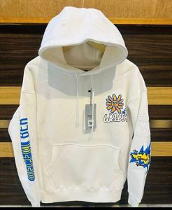 Sweat à capuche pour homme en mélange polyester/coton de haute qualité, coupe classique, épais, en molleton français, streetwear d'hiver, logo personnalisé - Product Image 1