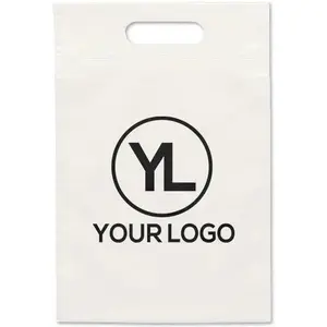 OEM Shopping Plastic Bag Custom Design Logo Printed Plastic Packaging Die Cut Handle Shopping Carry Bag