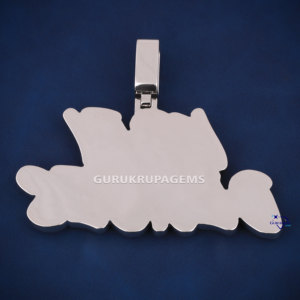 จี้เพชรโมอิสซาไนต์ทรงฮิปฮอปชุบโรเดียมแท้บนเงินแท้ 925 คุณภาพเยี่ยม ระดับความใส VVS เหมาะสำหรับงานปาร์ตี้ - Product Image 6