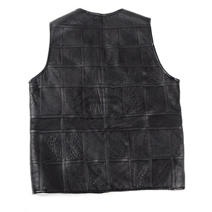 เสื้อกั๊กหนังสำหรับนักขี่จักรยานแขนกุดสำหรับผู้ชายเสื้อหนังสไตล์สตรีททนทานติดป้ายได้ตามต้องการ - Product Image 2