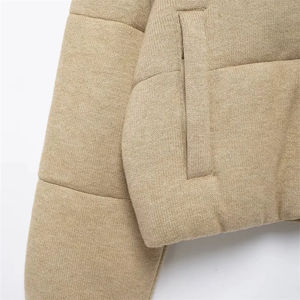 Veste matelassée d'hiver pour homme à logo personnalisé, coupe slim, col montant et logo frontal - Nouveau style tendance, vente en gros - Product Image 6