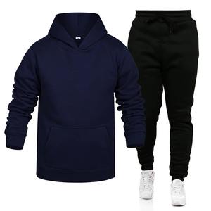 Conjunto de Dos Piezas Casual de Invierno para Hombre, Transpirable, Chaqueta Cárdigan Regular, Pantalones Largos con Bolsillo con Cremallera, Ropa Deportiva de Manga Larga 100% - Product Image 2